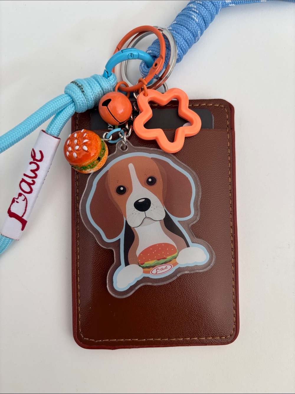 🩵Handmade Beagle Cardholder and Keychain Set